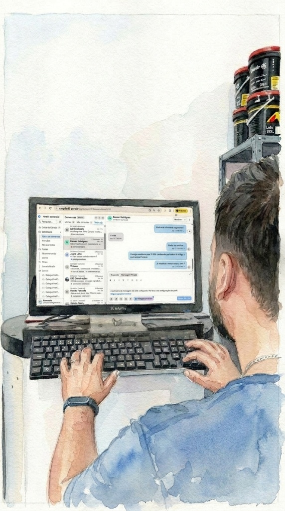 Dashboard Chatwoot — Galeguinho Tintas